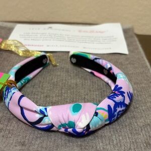 Lele Sadoughi x Lilly Pulitzer Limited Edition Girls Knotted Headband NWT Gift S